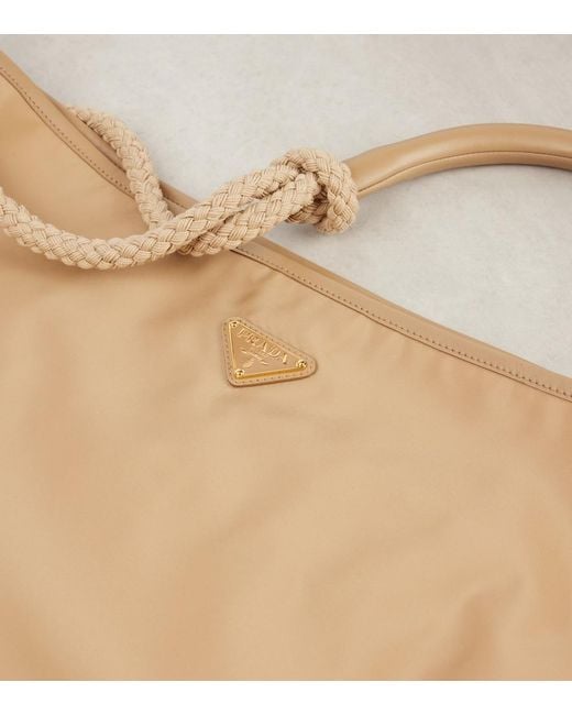 Prada Natural Mariner Large Re-Nylon Tote Bag