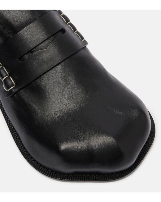 J.W. Anderson Black Leather Loafers