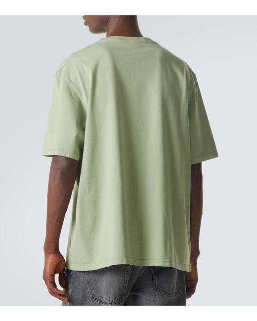 Loewe Green Anagram Cotton Jersey T-Shirt for men