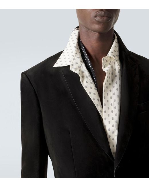 Tom Ford Black Suede Blazer for men