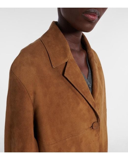 Prada Brown Suede Coat