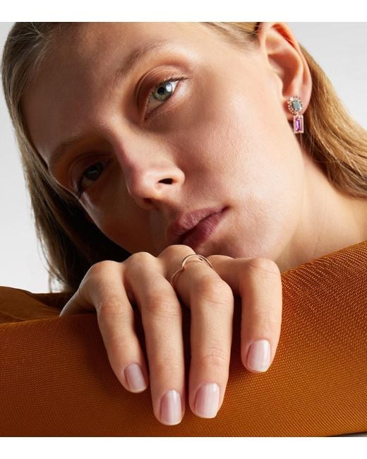 Repossi White Antifer 18Kt Rose Ring With Diamonds