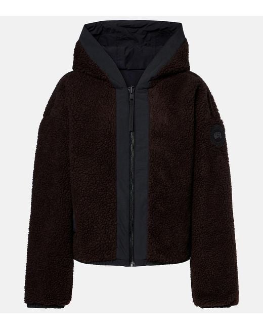 Canada Goose Black Alberni Reversible Teddy Jacket