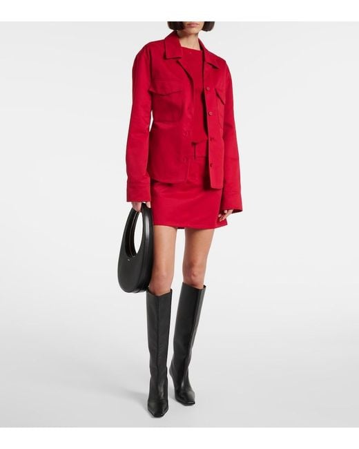 Courreges Red Belted Miniskirt