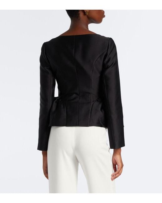 Roland Mouret Black Peplum Jacket