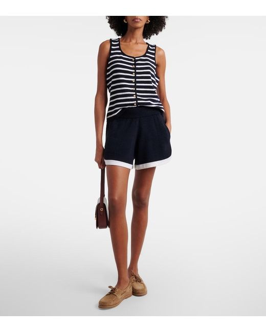Jardin Des Orangers Blue Cashmere Shorts