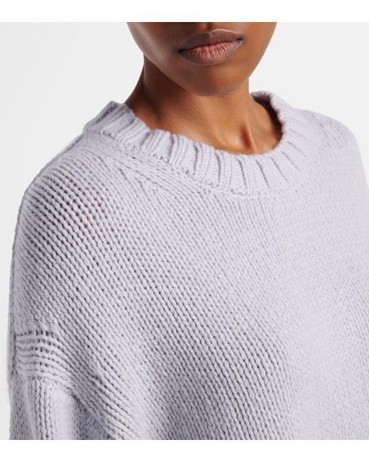 Khaite Gray Gemma Oversized Cashmere Sweater