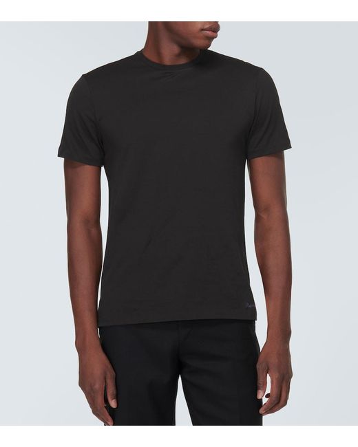 Ralph Lauren Black Cotton Jersey T-Shirt for men