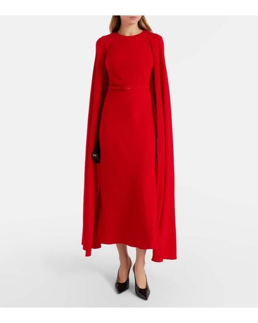 Roland Mouret Red Robe Aus Cady