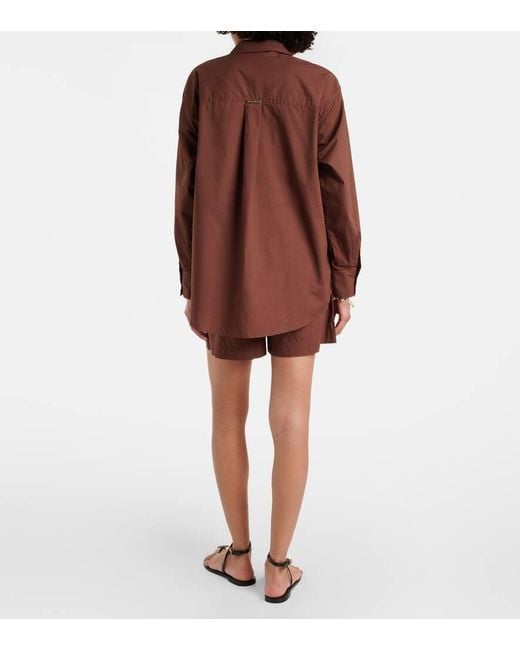 Heidi Klein Brown Hemd Grasse Aus Baumwolle