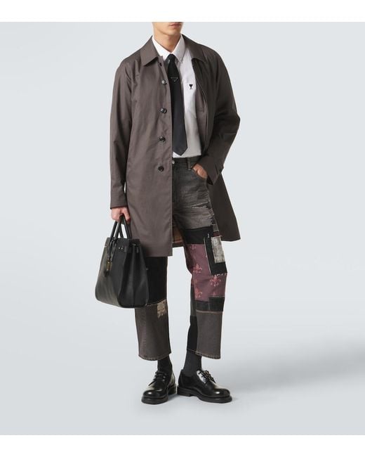 Junya Watanabe Gray X Levi's Patchwork Wide-Leg Jeans for men