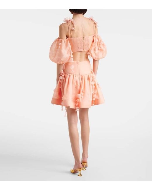 Top Cropped Dawning di Zimmermann in Pink