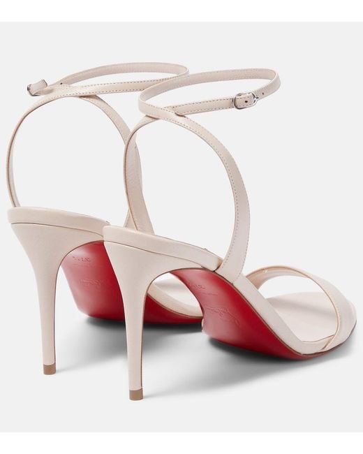 Christian Louboutin Natural Loubigirl 85 Leather Sandals