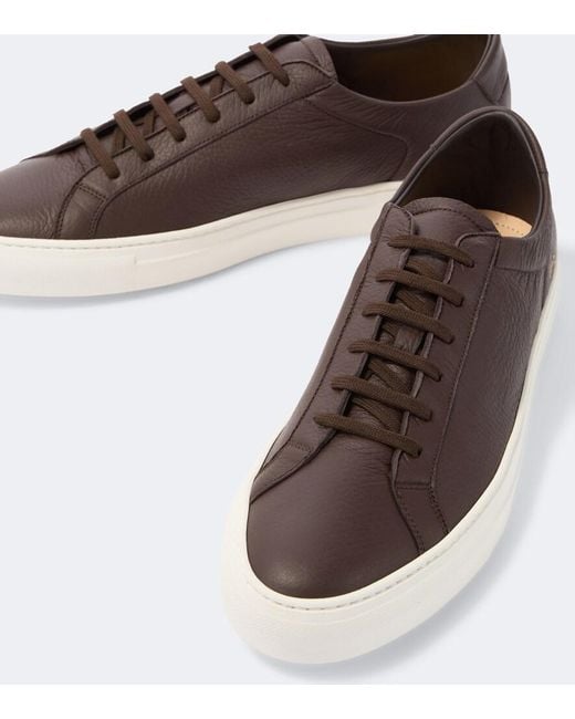 Common Projects Brown Achilles Leather Sneakers for men