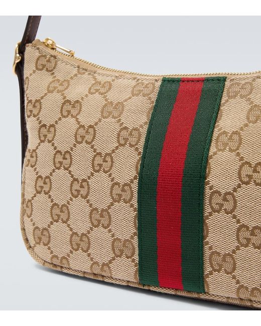 Gucci Crossbody Bag Lunetta Gg Small Aus Canvas in White für Herren