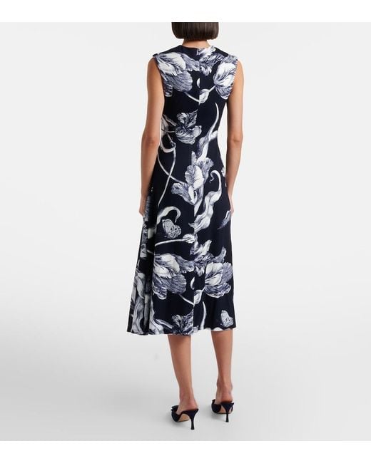 Midi Dresses Erdem de color Blue