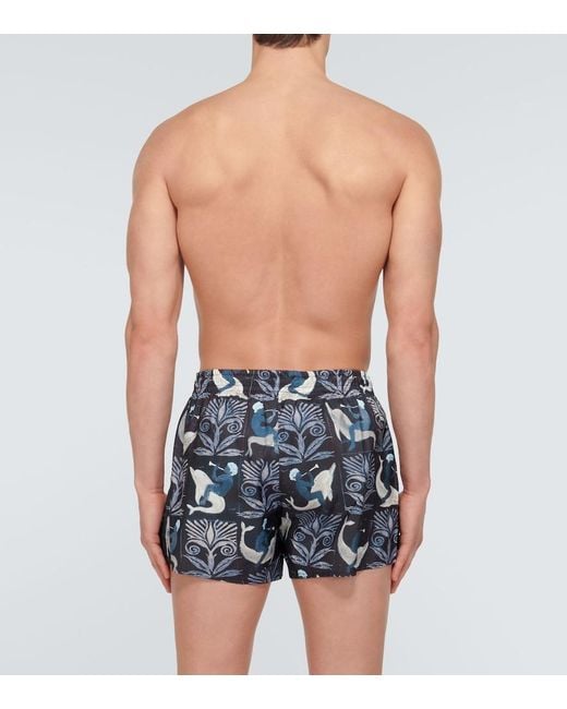 Short De Bain A Imprime Commas pour homme en coloris Blue