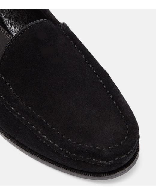 Mocassins Ruth En Daim The Row en coloris Black