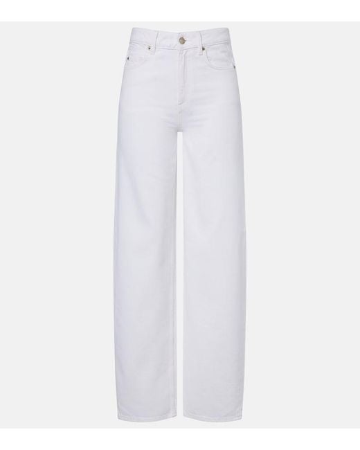 Dorothee Schumacher White Denim Attraction Wide-Leg Jeans