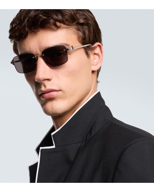 Dior Gray Cd Diamond S11U Rectangular Sunglasses for men