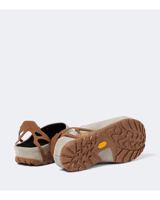 Roa White Fedaia Suede Clogs for men