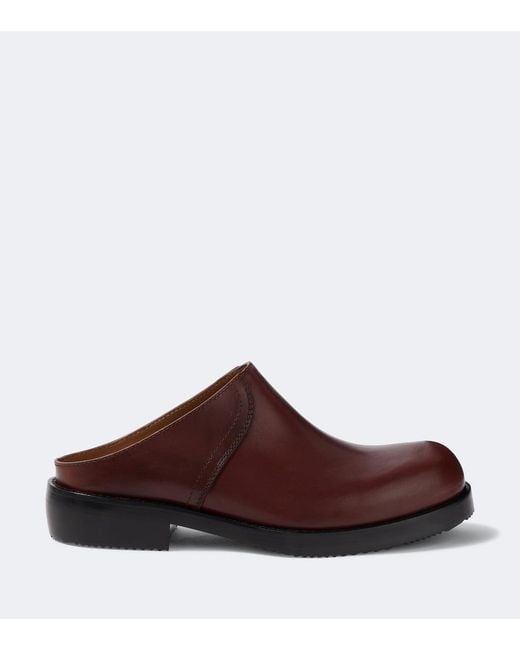 Dries Van Noten Brown Leather Mules for men