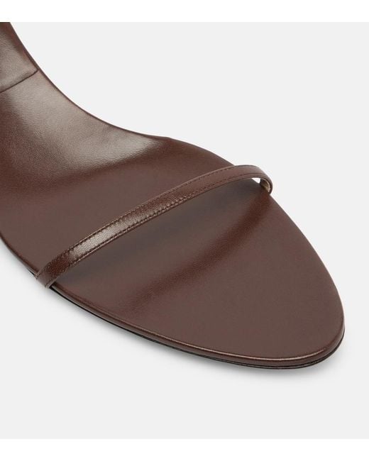 Christen Brown Double Strap 35 Leather Sandals