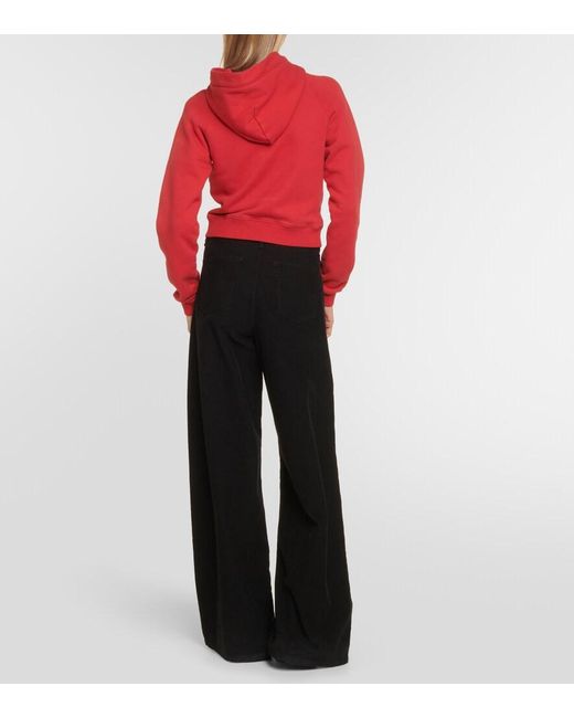 The Row Black Chan Cotton Corduroy Wide-Leg Pants