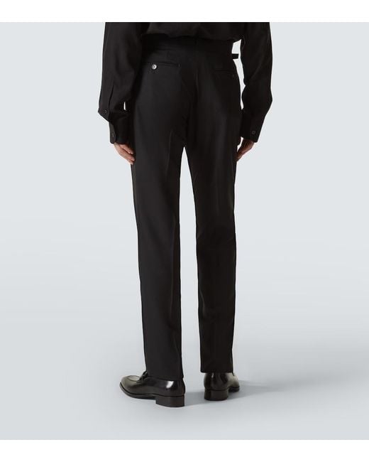 Tom Ford Black Shelton Wool Suit for men