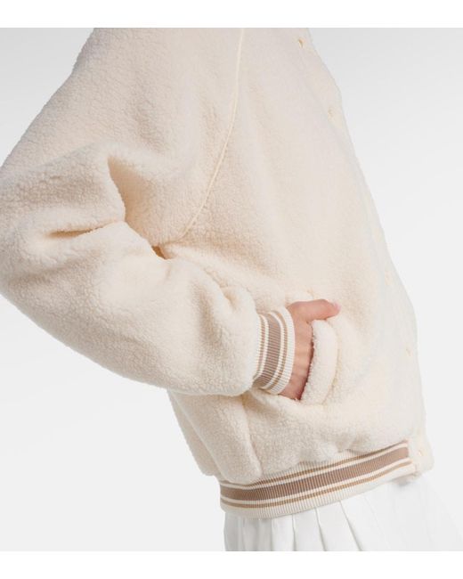 The Upside Natural Banks Teddy Bomber Jacket