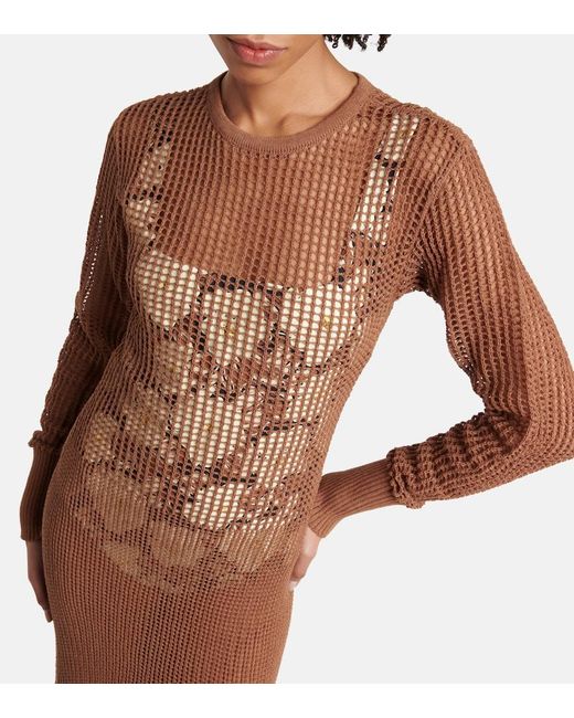 Sir Brown Dulcie Cotton-Blend Maxi Dress