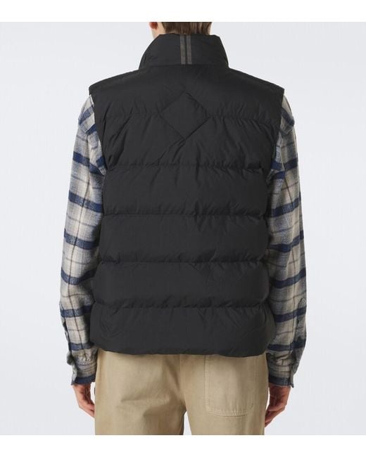 Canada Goose Black Crofton Enduraluxe Down Vest for men