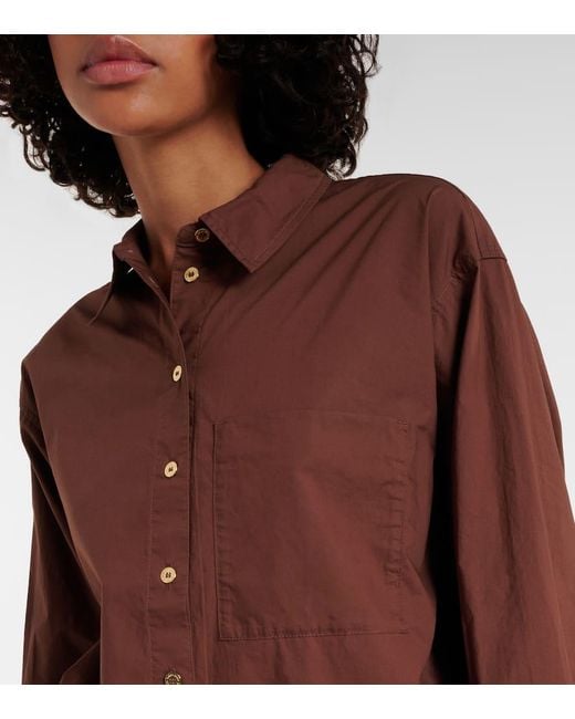 Heidi Klein Brown Hemd Grasse Aus Baumwolle
