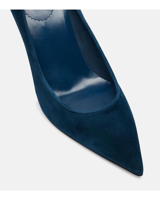 Christian Louboutin Blue Sporty Kate 85 Suede Pumps