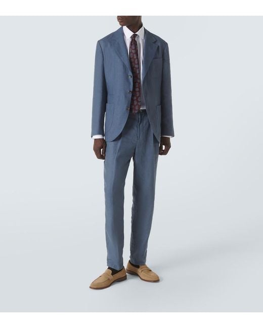 Etro White Paisley Jacquard Cotton Shirt for men