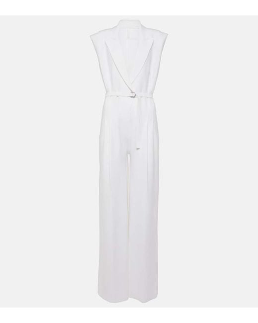 Norma Kamali White Jersey Jumpsuit