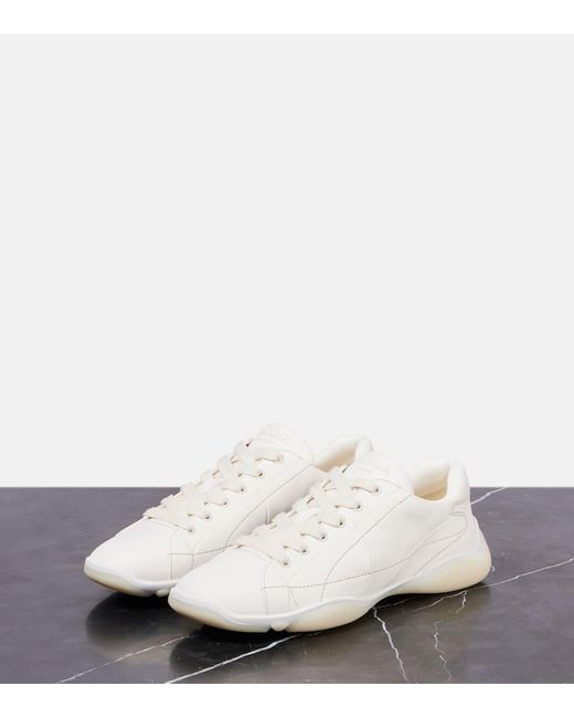 Prada White Sneakers Aus Leder