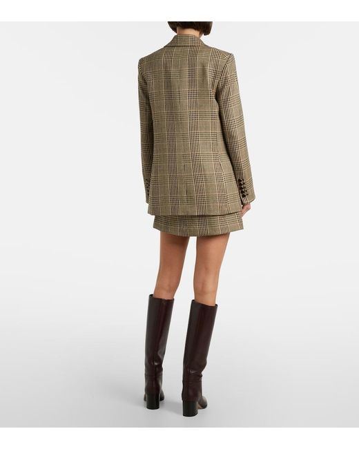 Veronica Beard Brown Pavaline Houndstooth Miniskirt