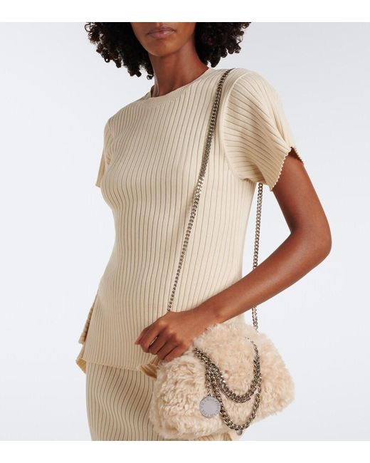 Stella McCartney Natural Falabella Mini Shoulder Bag