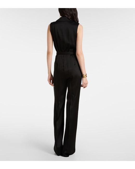Max Mara Black Scalata Belted Jumpsuit