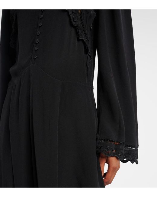 Abito Lungo Faustina Con Sangallo di Isabel Marant in Black