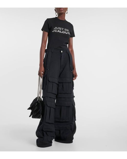 Pantaloni cargo in misto cotone di Vetements in Black