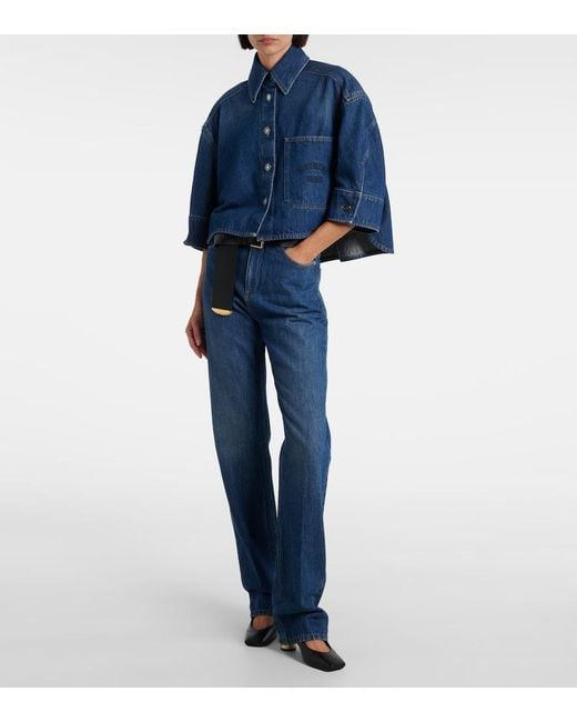 Camicia Di Jeans Oversize di Givenchy in Blue