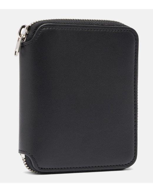 The Row Black Small Leather Wallet