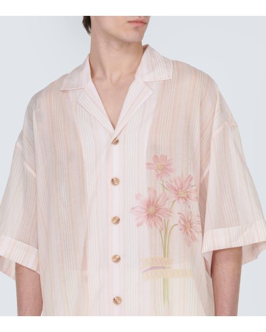 Chemise oversize en coton a fleurs King & Tuckfield pour homme en coloris Pink
