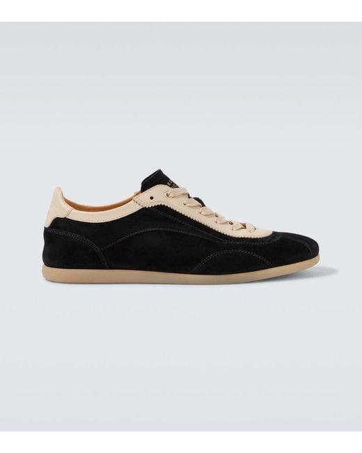Brunello Cucinelli Black Suede Sneakers for men