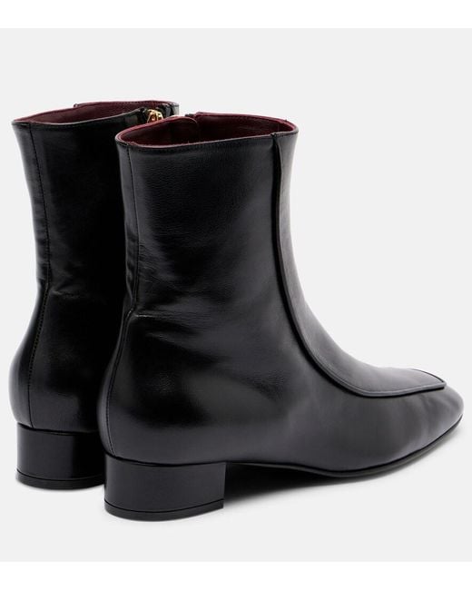 Herbert Levine Black Shadow Ban 30 Leather Ankle Boots