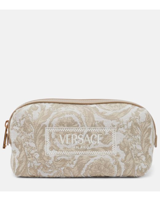 Versace Natural Barocco Jaquard Pouch