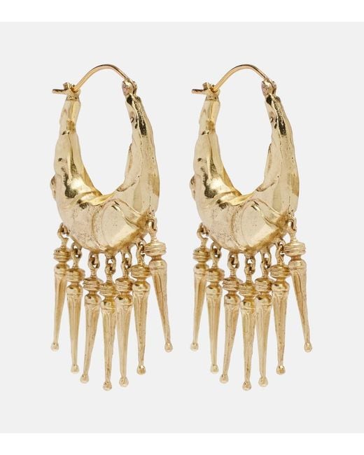 ALÉMAIS Metallic Le Jardin Spike Hood Earrings