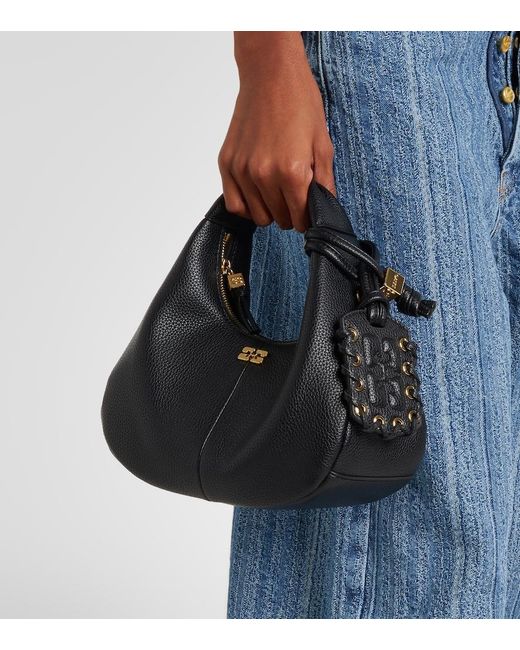 Ganni Black Mini Tote Bag
